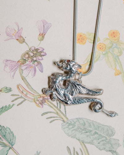 Silver Dragon Necklace