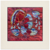 Bleeding Hearts  — One of a Kind Textile Art